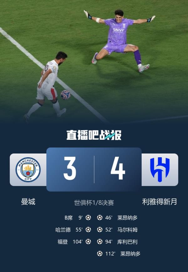 记者：新月阵中有一些实力不俗的球员，击败曼城那么令人震惊吗？